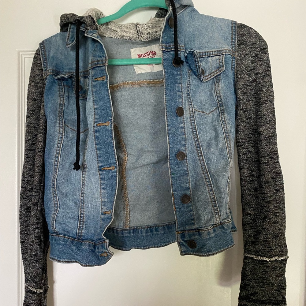 jean jacket sweatshirt